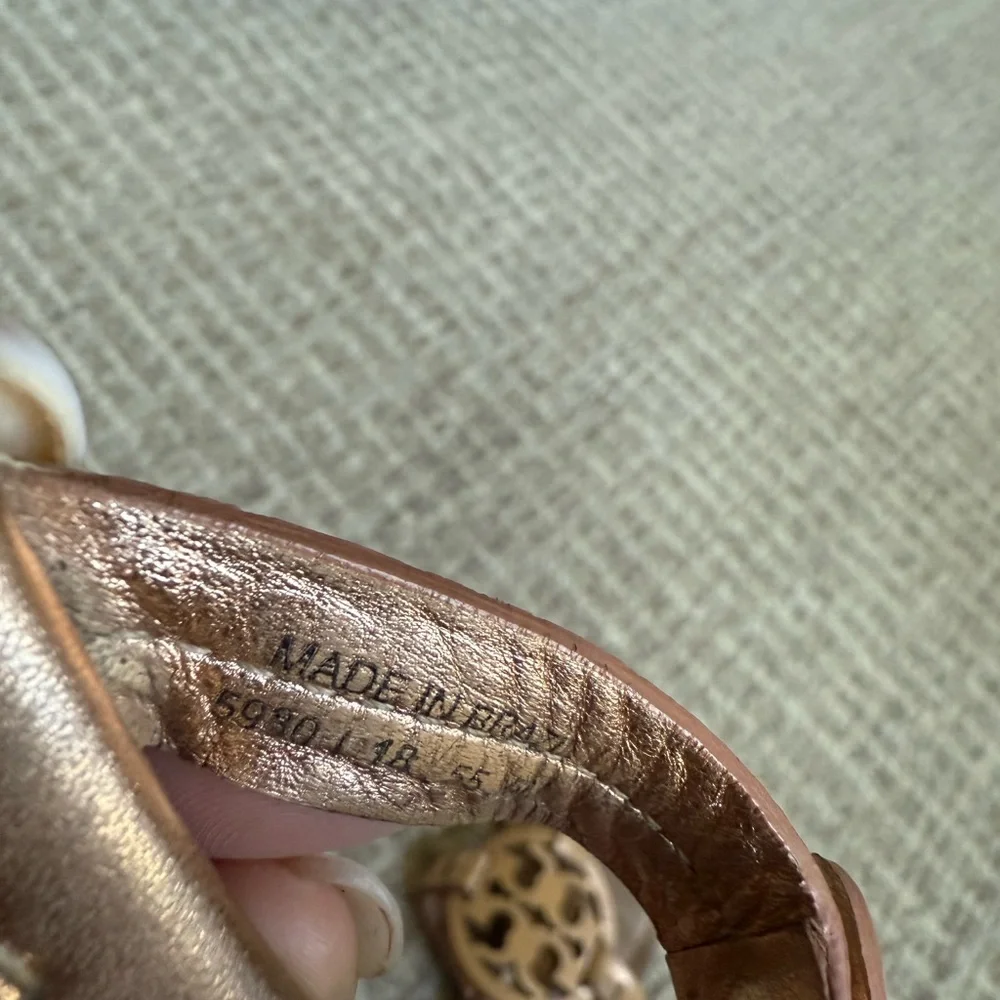 Tory Burch Rose Gold Miller Sandals - Picture 5 of 6